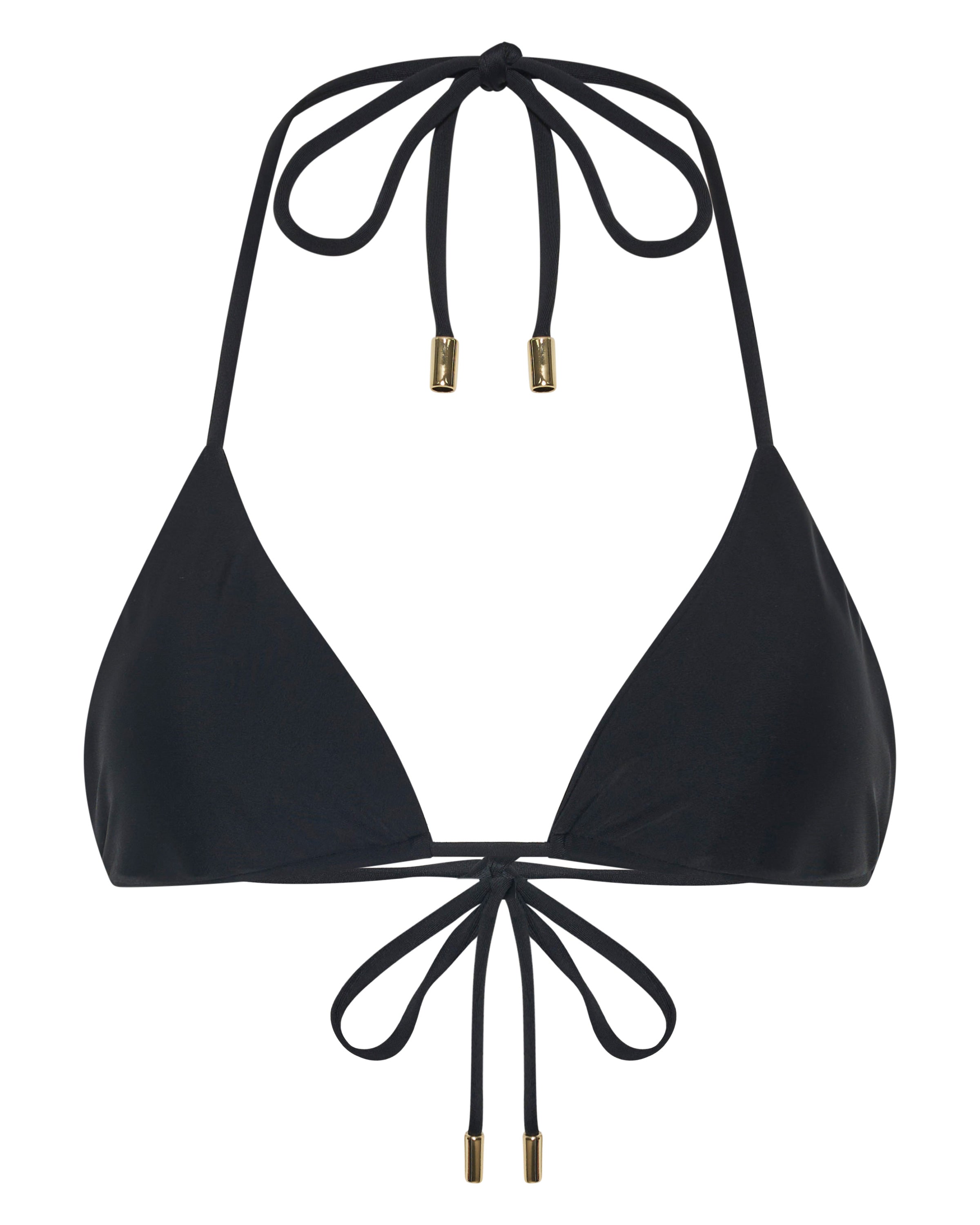 LUNA CLASSIC HALTER TOP IN NERO