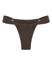 KELANI SIDE RUCHED BOTTOMS IN CHOCOLATE